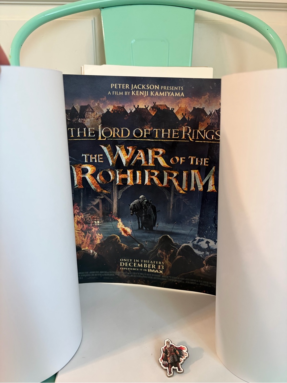 New Open Box War of the Rohirrim Promo NYCC 2024: Panoramic Poster, Map, Pin